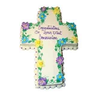 Cross Decorated with Flowers