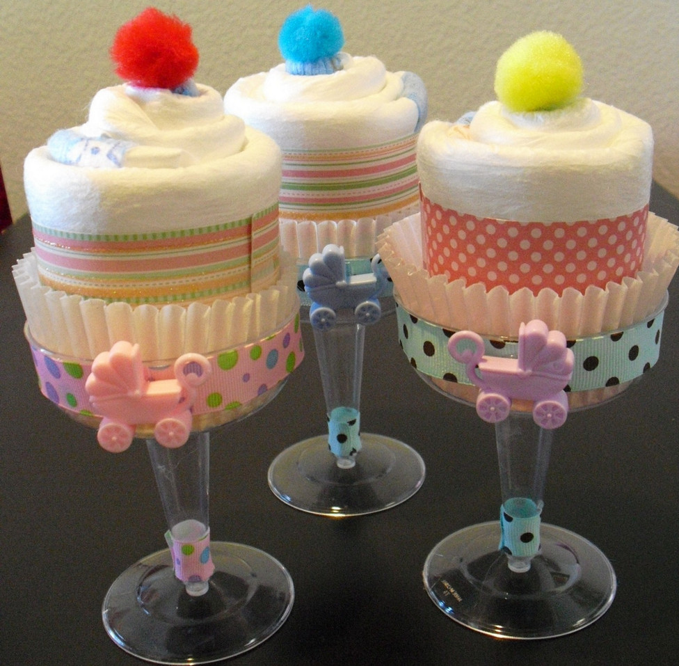 Cupcake Baby Shower Diaper Cake Cupcake Baby Shower Diaper Cake