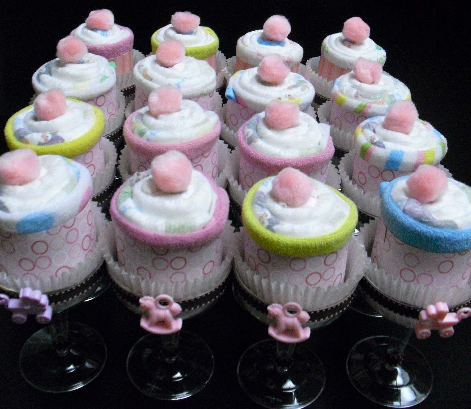 Cupcake Baby Shower Diaper Cake Cupcake Baby Shower Diaper Cake
