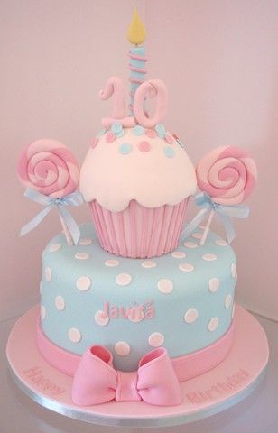 Cupcake Birthday Cakes for Girls