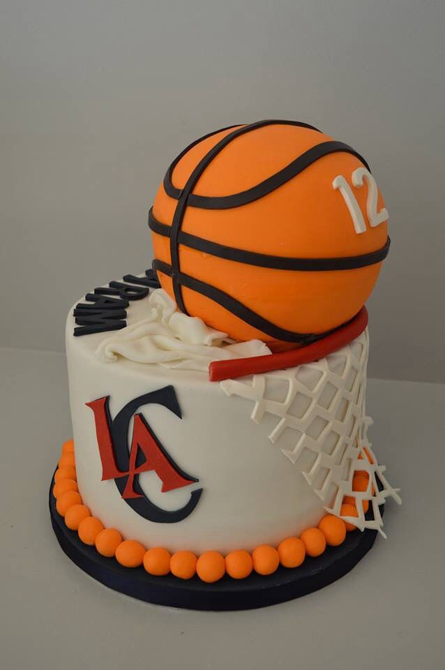 Custom Basketball Birthday Cake Custom Basketball Birthday Cake