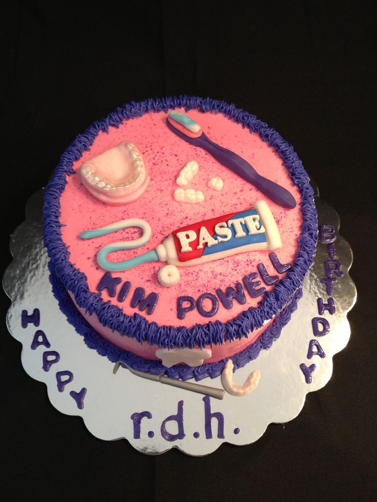 Dental Hygienist Graduation Cake