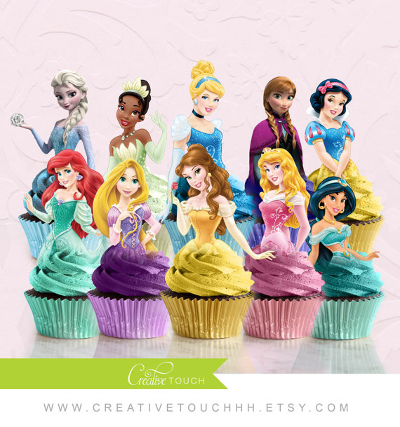 Disney Princess Cinderella Cupcake Toppers