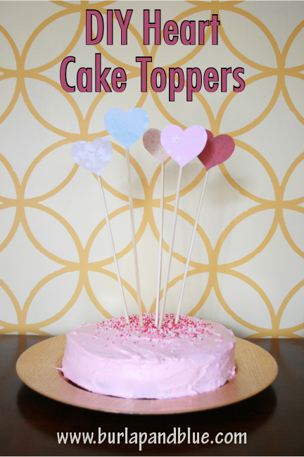 DIY Heart Cake Toppers DIY Heart Cake Toppers