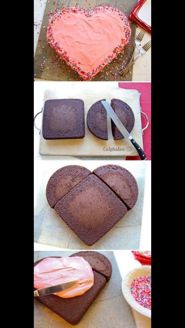 DIY Heart Shaped Cake