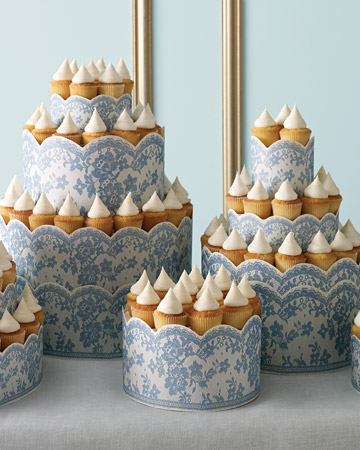 DIY Lace Cupcake Towers