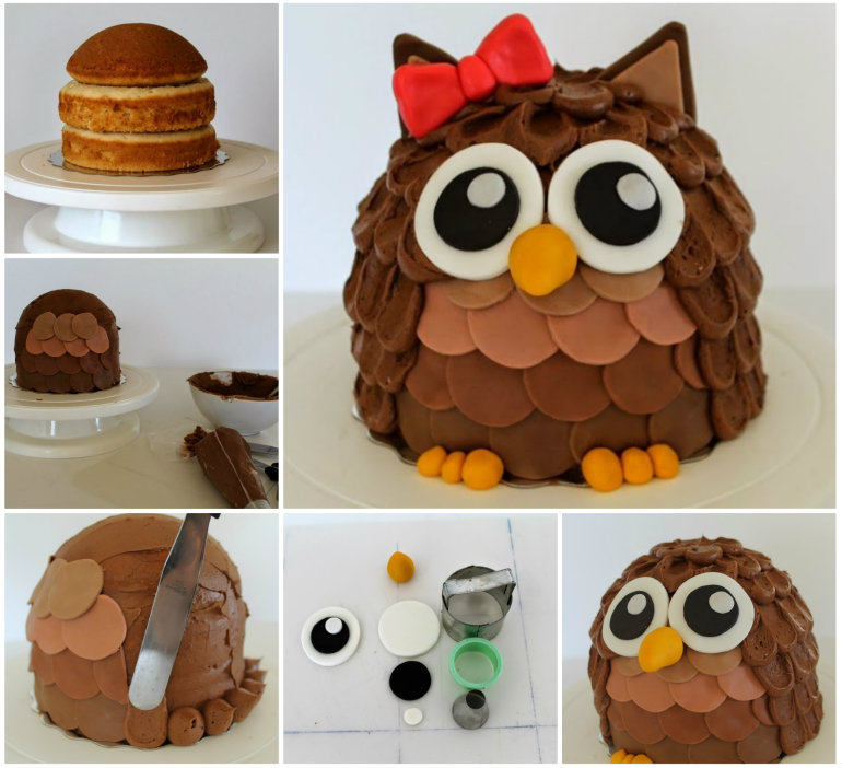 DIY Owl Cake