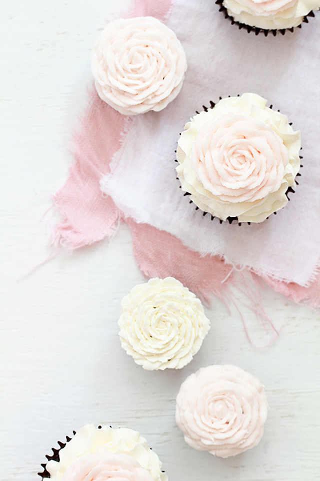 DIY Rose Cupcakes DIY Rose Cupcakes