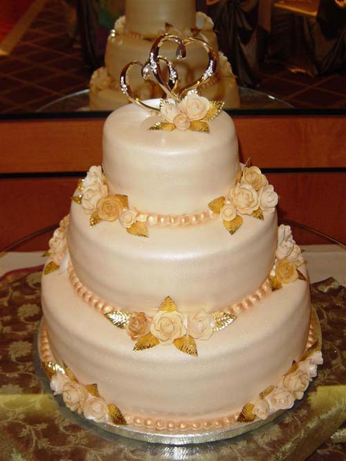 Double Heart Wedding Cake