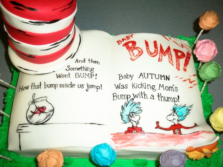 Dr. Seuss Baby Shower Cake