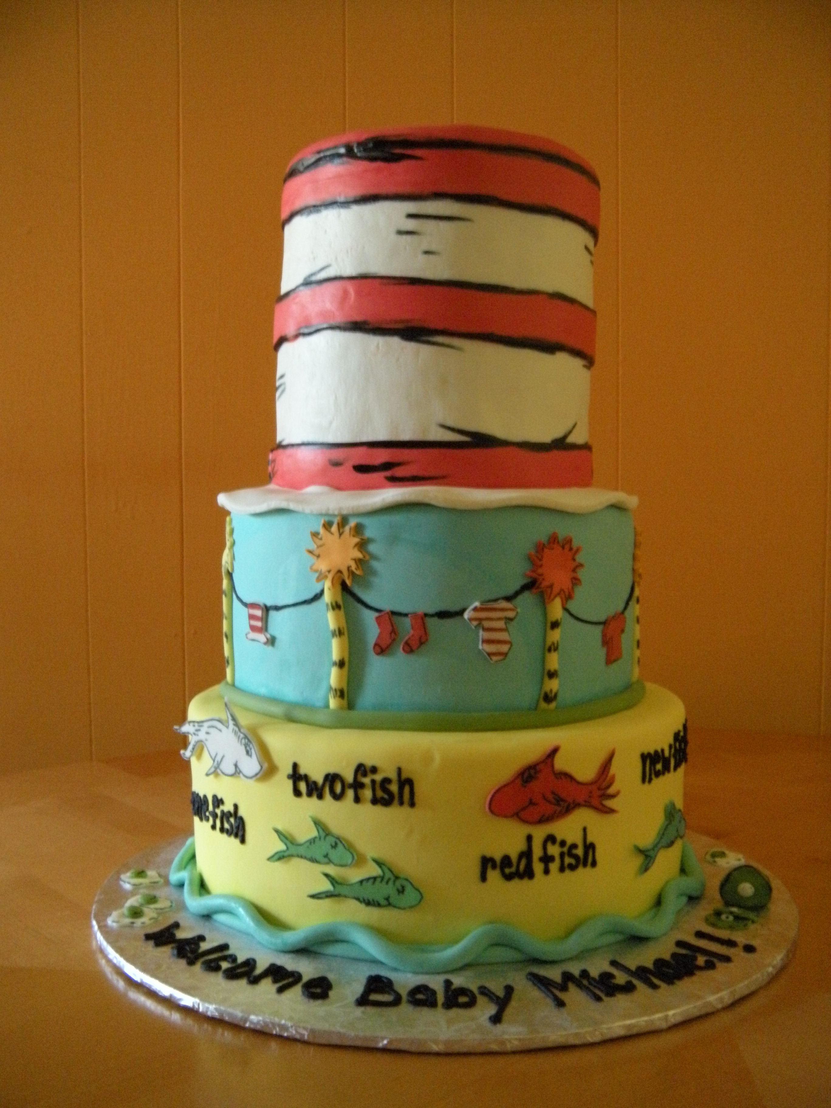 Dr. Seuss Baby Shower Cake