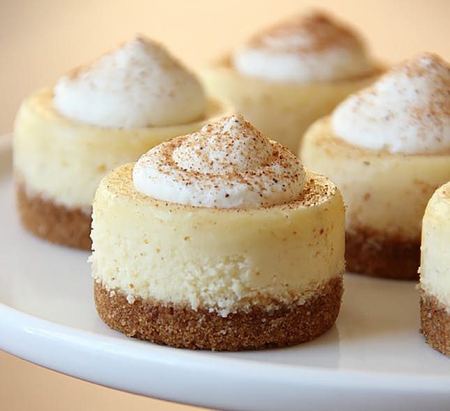 Eggnog Mini Cheesecakes Recipe