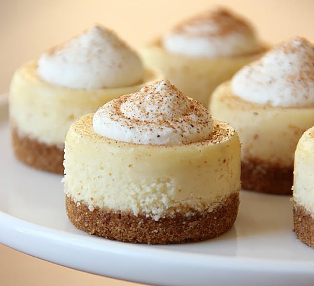 Eggnog Mini Cheesecakes Recipe Eggnog Mini Cheesecakes Recipe