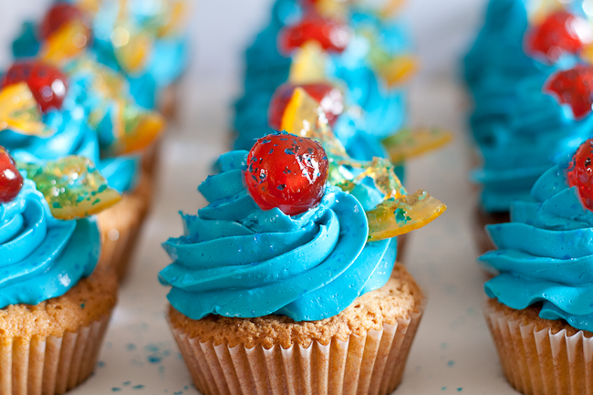 Electric Lemonade Cupcakes