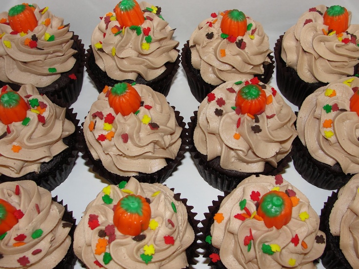 Fall Birthday Cupcakes