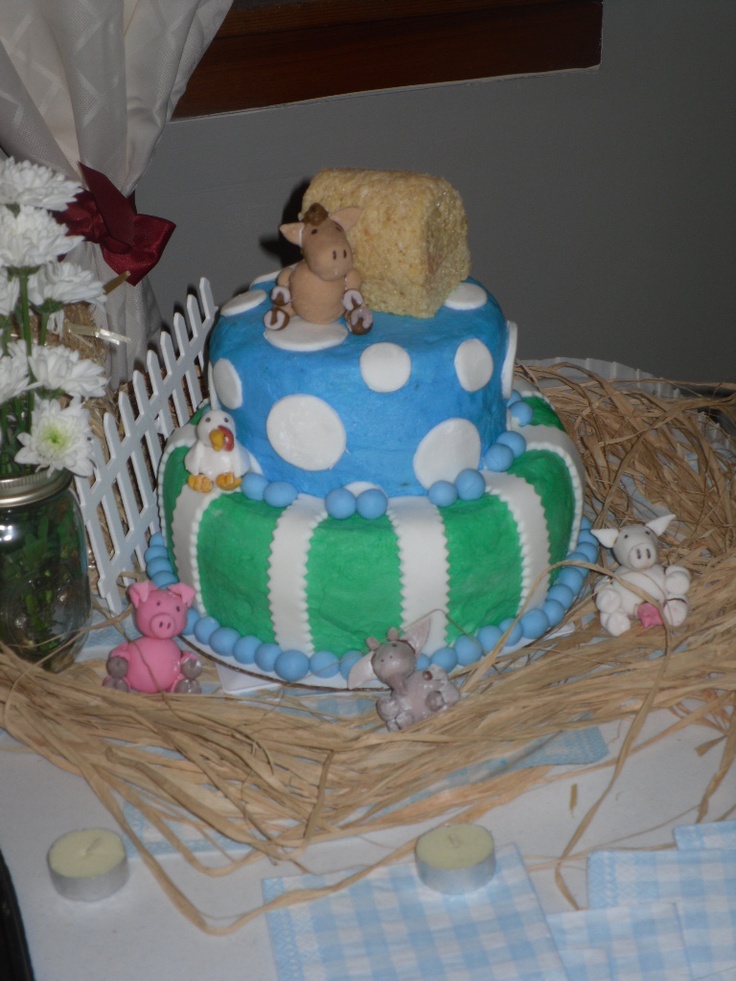 Farm Fresh Baby Shower Cake Designs