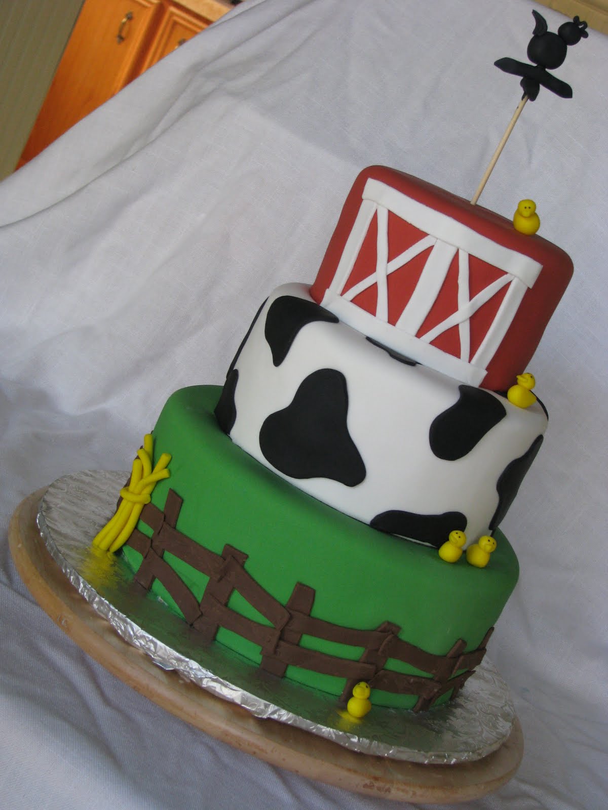 Farm Theme Baby Shower Cake