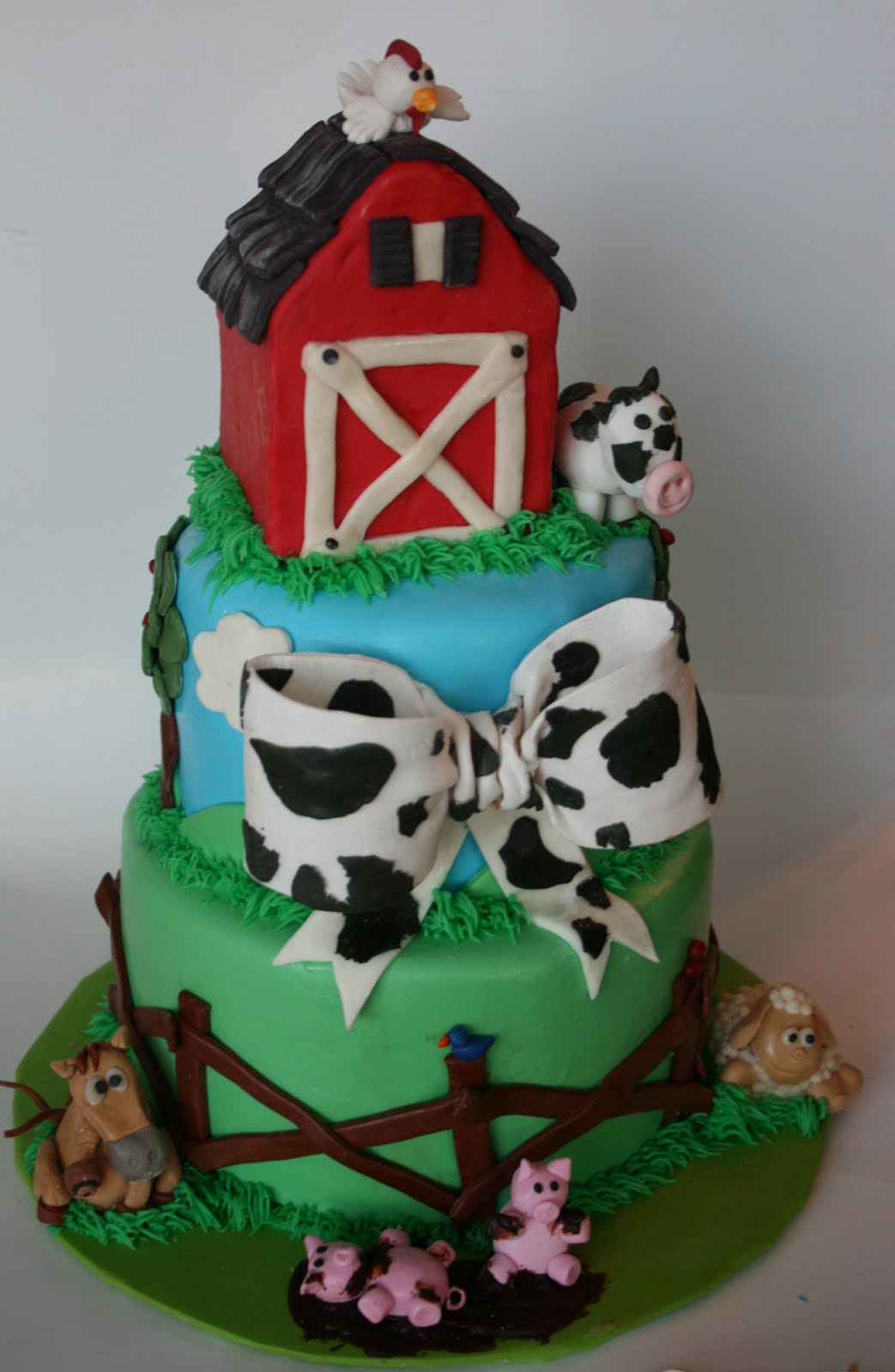 10 Photos of Farm Baby Shower Cakes