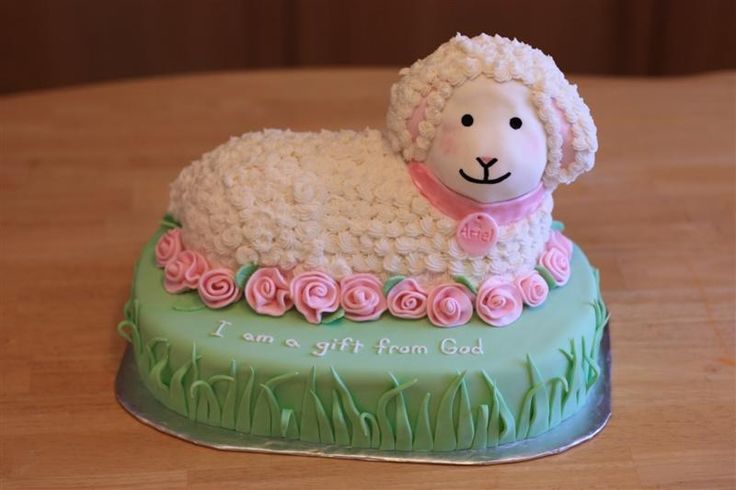 First Communion Lamb Cakes