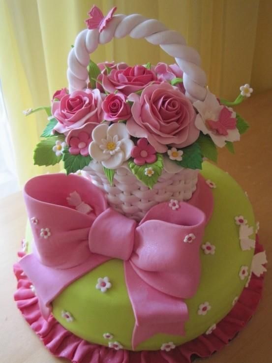 Flower Basket Cake