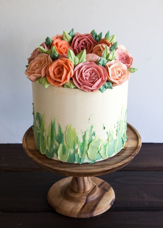 Flower Birthday Cake Buttercream