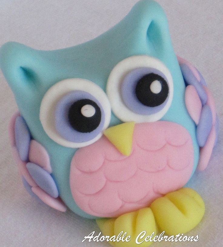 Fondant Owl Cake Topper