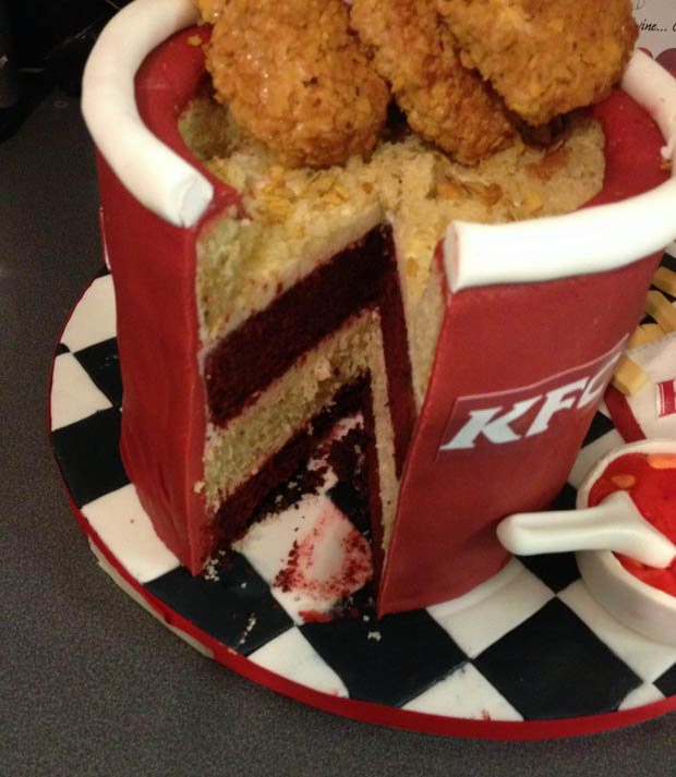 Fried Chicken Birthday Cake