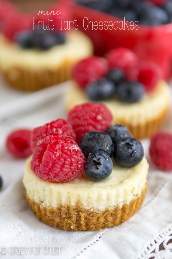 Fruit Mini Tart Cheesecakes