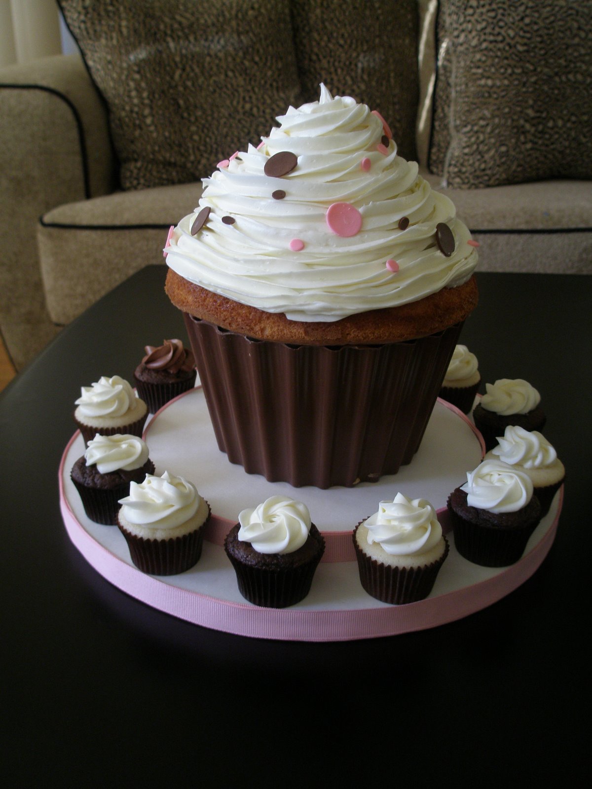 Giant Cupcake Chocolate Birthday Cake