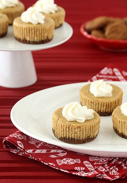 Gingerbread Cheesecake Cupcakes