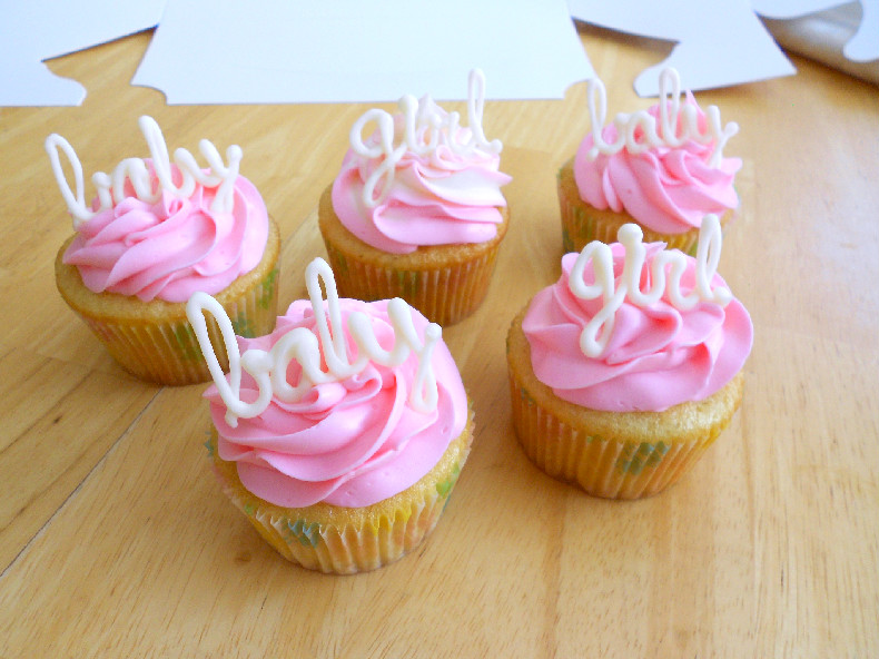 Girl Baby Shower Cupcakes