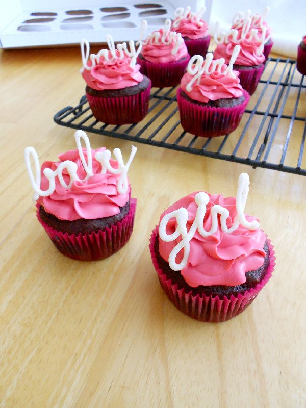 Girl Baby Shower Cupcakes