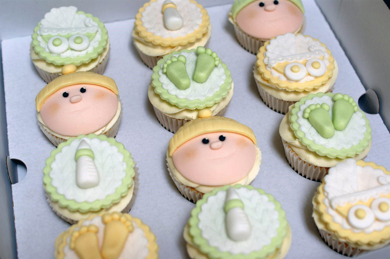 Girl Baby Shower Cupcakes