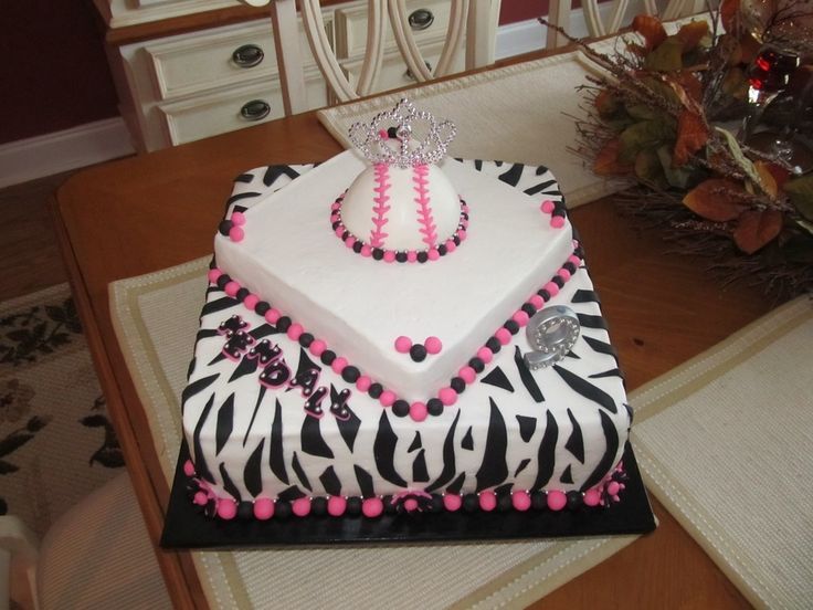 Girls Softball Birthday Cake Ideas