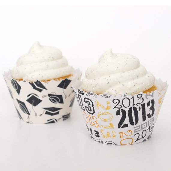 Graduation Cap Cupcake Wrappers