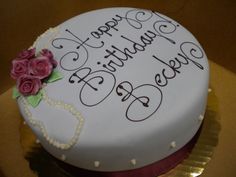 Happy Birthday Cake Writing