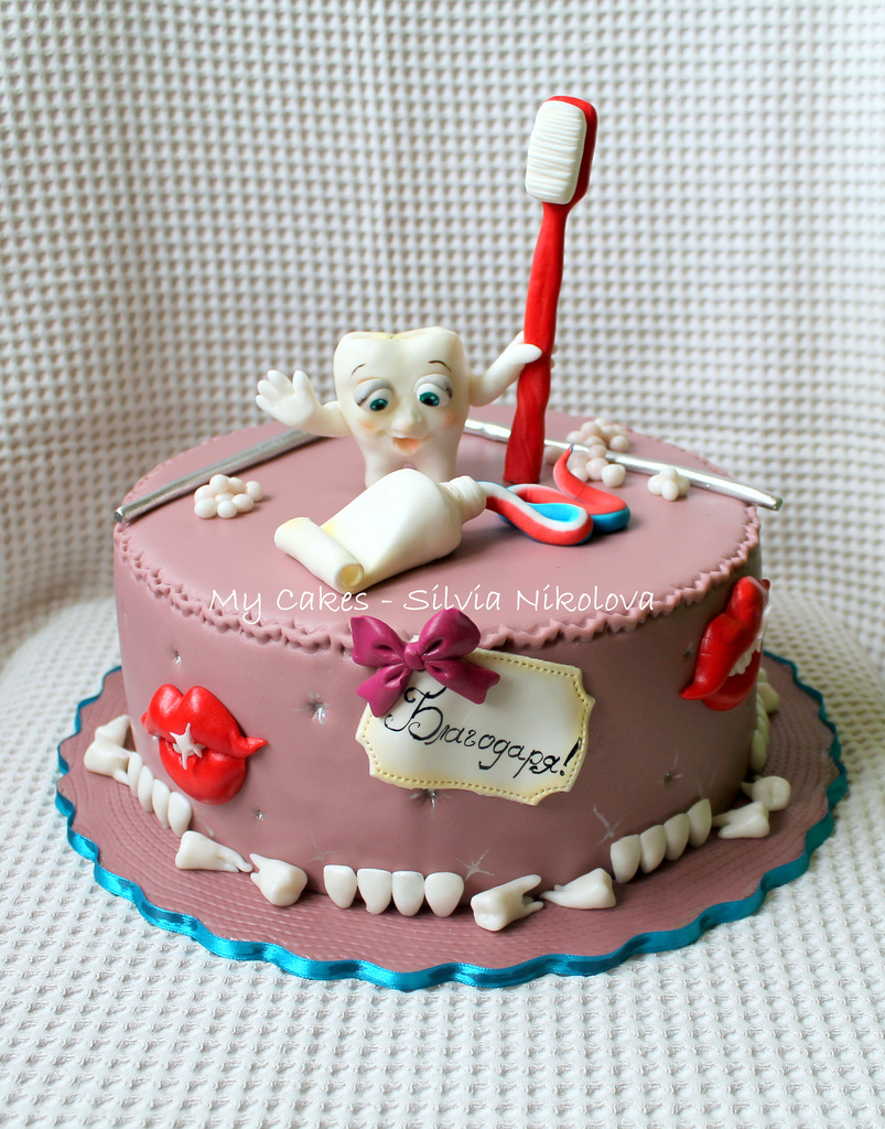 Happy Birthday Dental Cake