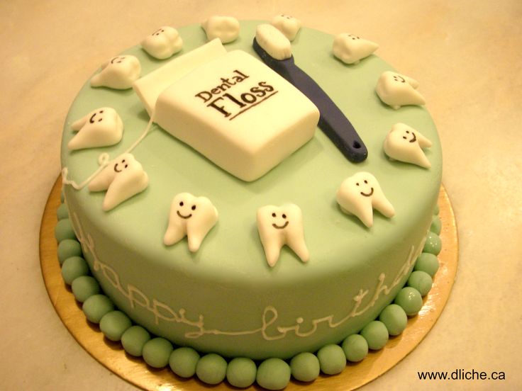 Happy Birthday Dentist Cake