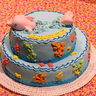 Happy Birthday Dolphin Cake