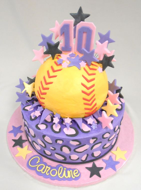 Happy Birthday Softball Cake Happy Birthday Softball Cake