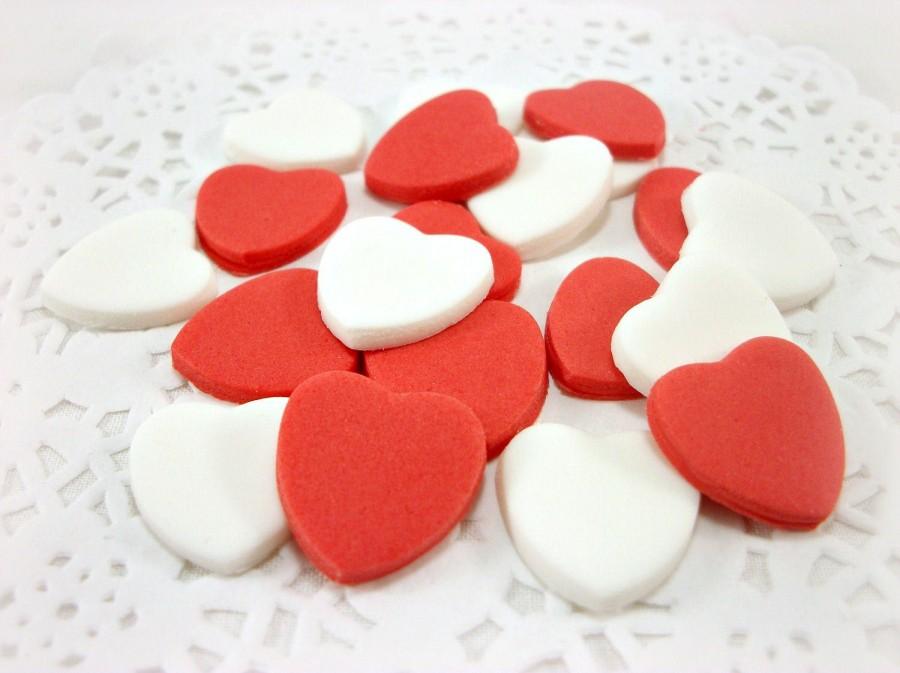 Hearts Fondant Cupcake Toppers
