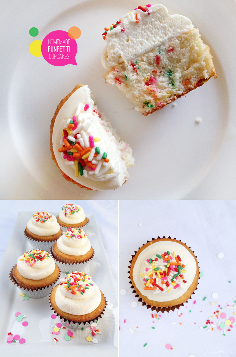 Homemade Funfetti Cupcakes