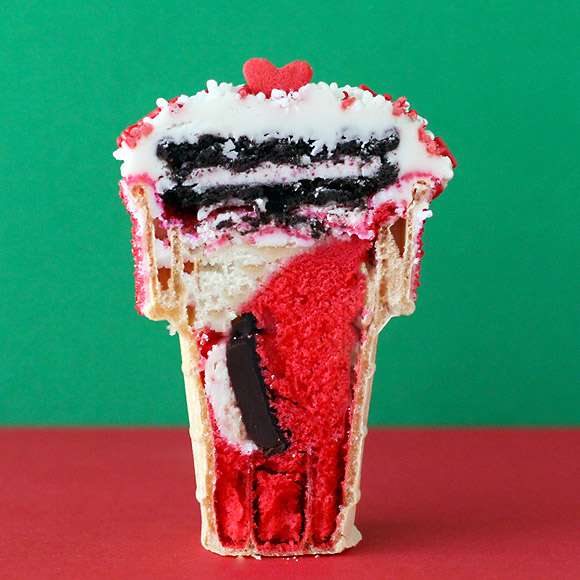 8 Photos of Santa Ice Cream Cone Cupcakes 8 Photos of Santa Ice Cream Cone Cupcakes