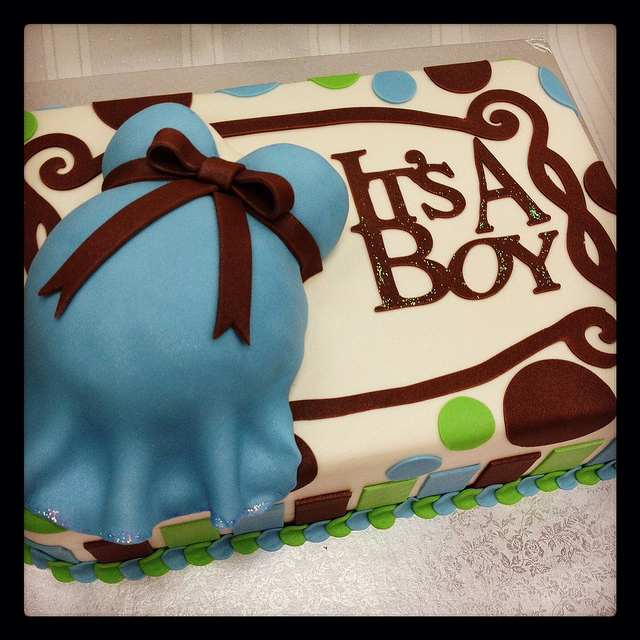 It's a Boy Baby Shower Belly Cakes