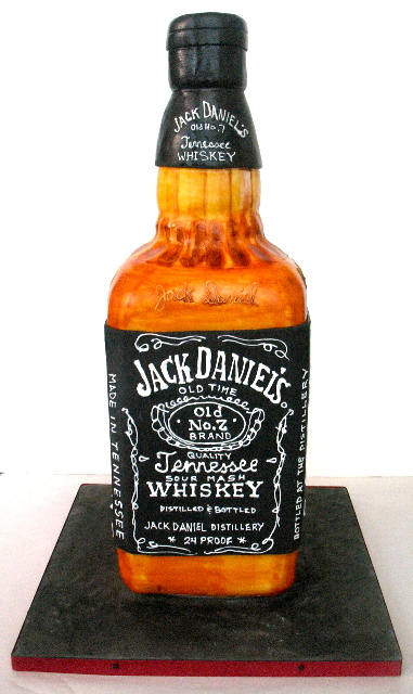 Jack Daniel's Bottle Cake