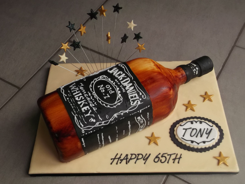 Jack Daniel's Bottle Cake