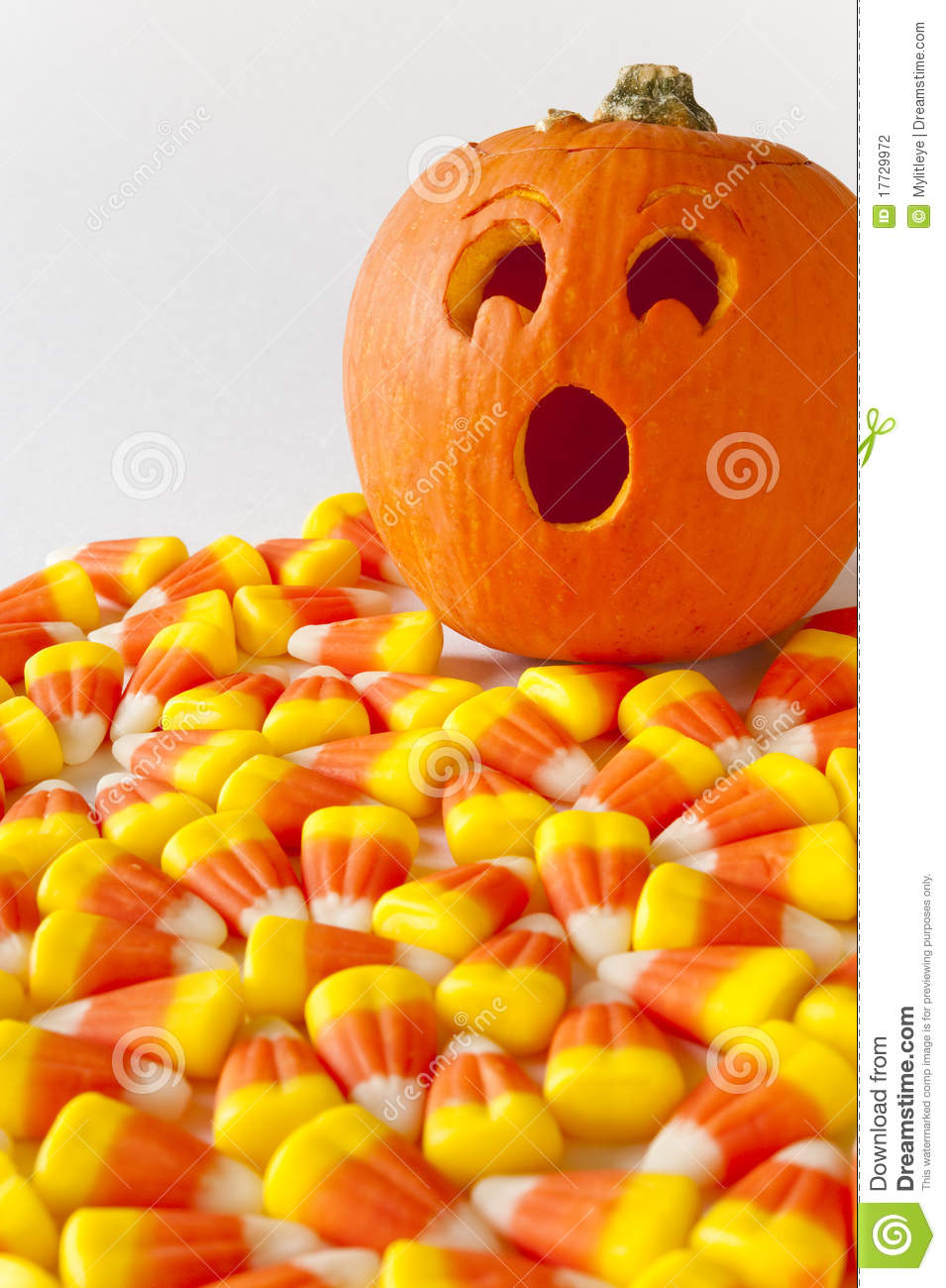 Jack O Lantern with Candy Corn