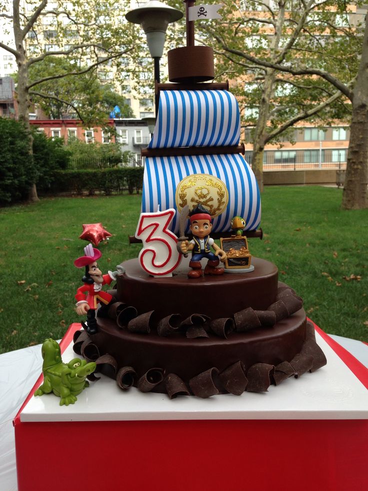 Jake and Neverland Pirate Cake Toppers