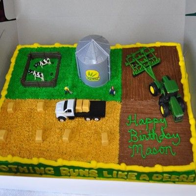 John Deere Birthday Cake Idea