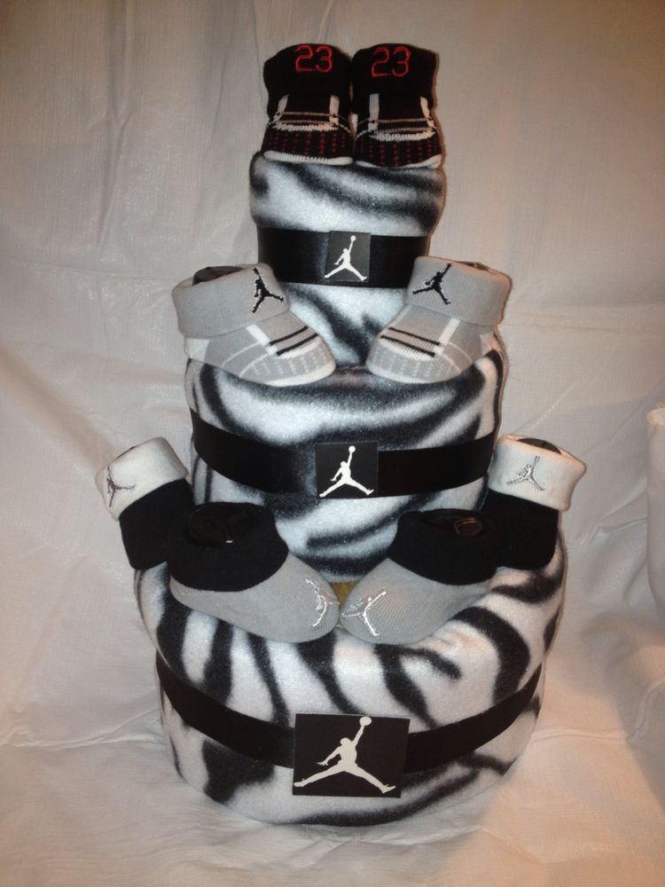 Jordan Baby Shower Diaper Cake Jordan Baby Shower Diaper Cake